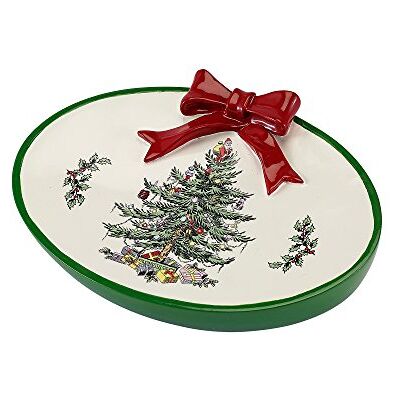 Spode julgran kollektion, bomull, röd, tvålskål Spode julgran kollektion, bomull, röd, tvålskål