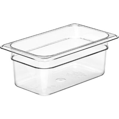 Cambro 1/4 GN polykarbonat hotellpanna, 4 tum djup, 6 st klar 44CW-135 Cambro 1/4 GN polykarbonat hotellpanna, 4 tum djup, 6 st klar 44CW-135