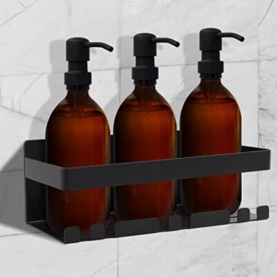 Joeji's Joejis Shower Caddy Caddy Basket Stainless Steel Self 3M Glue No Drill Wall Mounted Shelf Shampoo Shower Gel Storage Organizer Black Joeji's Joejis Shower Caddy Caddy Basket Stainless Steel Self 3M Glue No Drill Wall Mounted Shelf Shampoo Shower Gel Storage Organizer Black