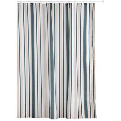 Tatay Duschdraperi i Tyg 180x200 Cm, 12 Ringar, Modell Timeless Duschdraperi för Badrum Tvättbart Material Modern Design Tålig Polyester Enkel Rengöring, Vit/Grön/Beige Tatay Duschdraperi i Tyg 180x200 Cm, 12 Ringar, Modell Timeless Duschdraperi för Badrum Tvättbart Material Modern Design Tålig Polyester Enkel Rengöring, Vit/Grön/Beige