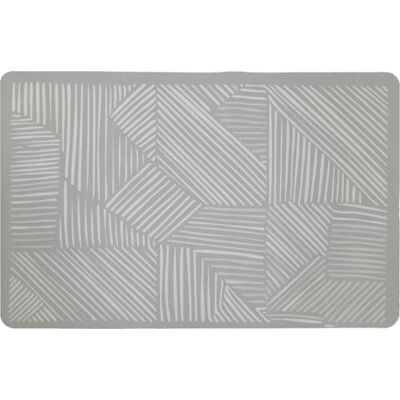 MYBO TV TAPIGENIO Badmatta superabsorberande, halkfri, snabbtorkande badrumsmatta med diatomit 50 x 80 cm art deco-modell grå MYBO TV TAPIGENIO Badmatta superabsorberande, halkfri, snabbtorkande badrumsmatta med diatomit 50 x 80 cm art deco-modell grå