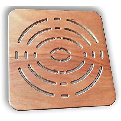 CASTELMERLINO Castelmerlin 241 Pedana Dusch i Okumé marin plywood cm 50 x 50 cm för duschfat 70 x 70 cm CASTELMERLINO Castelmerlin 241 Pedana Dusch i Okumé marin plywood cm 50 x 50 cm för duschfat 70 x 70 cm