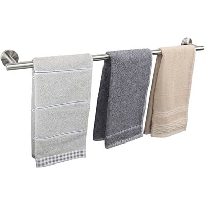 TocTen Bath Towel Bar – Thicken SUS304 rostfritt stål badrumshanddukshållare, toalettstång för badrum, tung väggmonterad toalettställ (30 tum, borstad nickel) TocTen Bath Towel Bar – Thicken SUS304 rostfritt stål badrumshanddukshållare, toalettstång för badrum, tung väggmonterad toalettställ (30 tum, borstad nickel)
