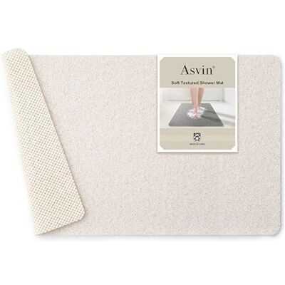 Asvin Mjuk Texturerad Bad- och Duschmatta - 24x16 tum - Bad- och duschmatta Asvin Mjuk Texturerad Bad- och Duschmatta - 24x16 tum - Bad- och duschmatta