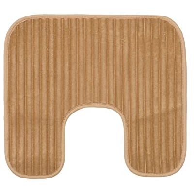 GOZZE Gözze – mjuk, halkfri U-formad toalettmatta, 100% polyester, 50 x 45 cm – sand GOZZE Gözze – mjuk, halkfri U-formad toalettmatta, 100% polyester, 50 x 45 cm – sand