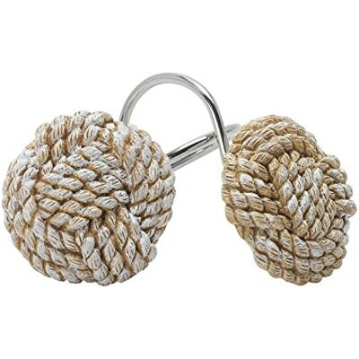 Zenna Home Zenna hem, Indien bläck kust lugn duschdraperi krokar, kust/strand Zenna Home Zenna hem, Indien bläck kust lugn duschdraperi krokar, kust/strand