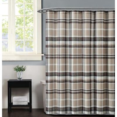 TRULY SOFT Verkligen mjukt vardagslejon rutigt duschdraperi Mullvadsbrunt TRULY SOFT Verkligen mjukt vardagslejon rutigt duschdraperi Mullvadsbrunt