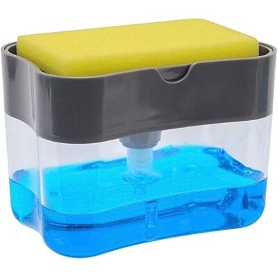 PARENCE Disktvålsdispenser, Svamp, Blå/Grå, L PARENCE Disktvålsdispenser, Svamp, Blå/Grå, L