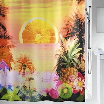Spirella 1018476 10.18476 Textilduschdraperi, Polyester, Solnedgång 180 x 200 cm Spirella 1018476 10.18476 Textilduschdraperi, Polyester, Solnedgång 180 x 200 cm