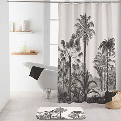 Douceur d'Intérieur Duschdraperi med krokar 180 x 200 cm polyester cocoty-tryck Douceur d'Intérieur Duschdraperi med krokar 180 x 200 cm polyester cocoty-tryck