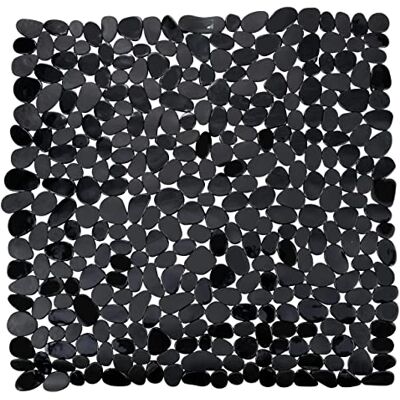 Wenko Duschinlägg Paradise Black – halkfri duschmatta med sugkoppar, plast (TPR), 54 x 54 cm, svart Wenko Duschinlägg Paradise Black – halkfri duschmatta med sugkoppar, plast (TPR), 54 x 54 cm, svart