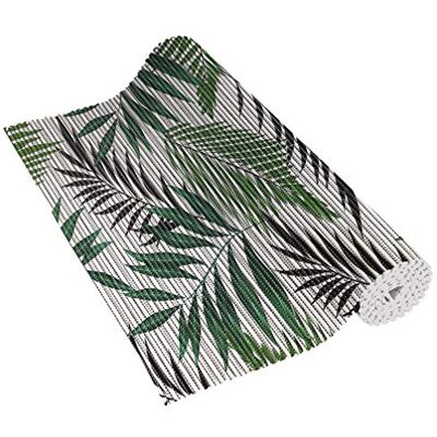 Venilia Mjukskumsmatta, Venisoft Uni Tropical Leaves, halkfri golvmatta, duschmatta, badkarsmatta, halkmatta, PVC-polyester, 65 x 200 cm, 56806 Venilia Mjukskumsmatta, Venisoft Uni Tropical Leaves, halkfri golvmatta, duschmatta, badkarsmatta, halkmatta, PVC-polyester, 65 x 200 cm, 56806