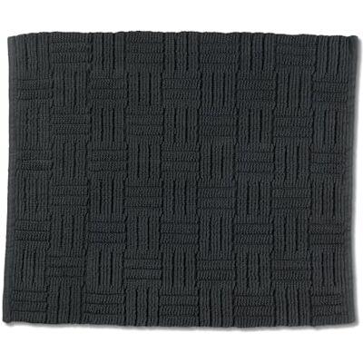 kela Badmatta Leana, 65 cm x 55 cm, 100% bomull, stengrå, halkfri, tvättbar vid 30 °C, lämplig för golvvärme, 23520 kela Badmatta Leana, 65 cm x 55 cm, 100% bomull, stengrå, halkfri, tvättbar vid 30 °C, lämplig för golvvärme, 23520