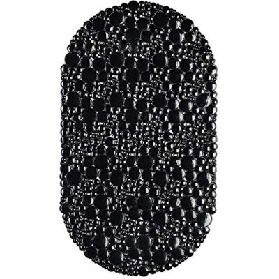 Relaxdays Badkarsmatta oval, B x D: 67 x 38 cm, tvättbar, massage, halkfri badkarsinsats, sugkoppar, svart, 1 st Relaxdays Badkarsmatta oval, B x D: 67 x 38 cm, tvättbar, massage, halkfri badkarsinsats, sugkoppar, svart, 1 st