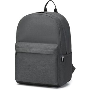 Kono Barnryggsäck skolväska för pojkar och flickor lätt ryggsäck för tonåringar studenter bokväska resor vardaglig dagväska kvinnor män, Mörkgrått, En storlek Kono Barnryggsäck skolväska för pojkar och flickor lätt ryggsäck för tonåringar studenter bokväska resor vardaglig dagväska kvinnor män, Mörkgrått, En storlek