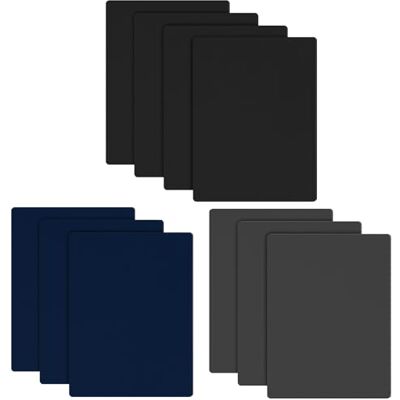 Euqvunn Nylon Reparationspatch, 10 St Självhäftande Tältreparationspatchar (20 cm x 15 cm), Tung Nylon, Vattentålig, Stoffreparationsband För Tält, Jackor, Ryggsäckar (svart/blå/grå) Euqvunn Nylon Reparationspatch, 10 St Självhäftande Tältreparationspatchar (20 cm x 15 cm), Tung Nylon, Vattentålig, Stoffreparationsband För Tält, Jackor, Ryggsäckar (svart/blå/grå)