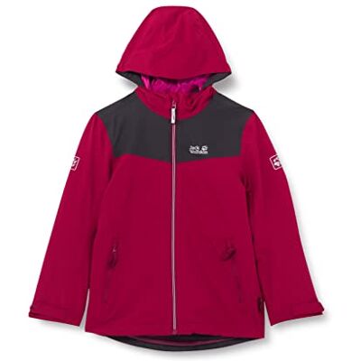 Jack Wolfskin SNOWFROST 3IN1 vattentät jacka, unisex kappa, mörk ruby Jack Wolfskin SNOWFROST 3IN1 vattentät jacka, unisex kappa, mörk ruby
