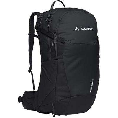 VAUDE Wo Wizard 22 + 4 ryggsäck, svart – För Kvinnor, 22+4L, Ventilerad Rygg, Återvunnen Polyester VAUDE Wo Wizard 22 + 4 ryggsäck, svart – För Kvinnor, 22+4L, Ventilerad Rygg, Återvunnen Polyester