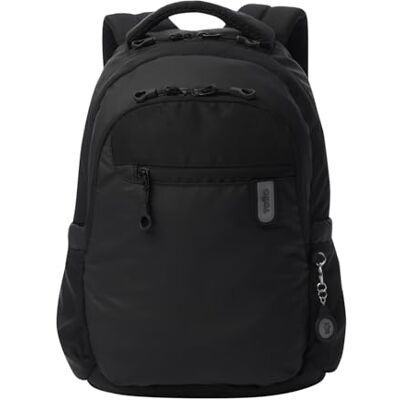 Totto Ryggsäck för 14 tums bärbar dator, modell Steif Nara 20 l kapacitet, 10 tums surfplattefack, flaskficka, resväskrem, ergonomisk rygg, S-remmar, svart Totto Ryggsäck för 14 tums bärbar dator, modell Steif Nara 20 l kapacitet, 10 tums surfplattefack, flaskficka, resväskrem, ergonomisk rygg, S-remmar, svart
