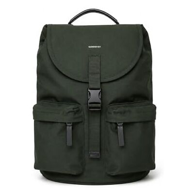 Sandqvist Everyday Ryggsäck Med 16" Datorfack, 17.5L, Grön, Datorryggsäck, Vattenavvisade Och Återvunna Material Sandqvist Everyday Ryggsäck Med 16" Datorfack, 17.5L, Grön, Datorryggsäck, Vattenavvisade Och Återvunna Material