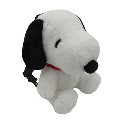 CYPBRANDS CyP Brands Snoopy, ryggsäck, väska, plyschleksak, vit, officiell produkt, Vit, Estandar CYPBRANDS CyP Brands Snoopy, ryggsäck, väska, plyschleksak, vit, officiell produkt, Vit, Estandar