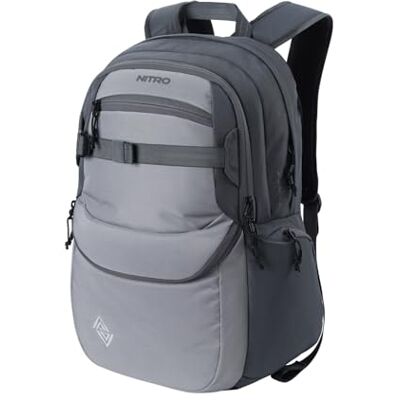NITRO Future Hero ryggsäck skolryggsäck med arrangör skolväska dagväska med 17 tums laptopfack, grafit, 35 L, Avslappnad NITRO Future Hero ryggsäck skolryggsäck med arrangör skolväska dagväska med 17 tums laptopfack, grafit, 35 L, Avslappnad