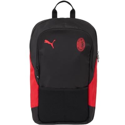 A.C. Milan Reseryggsäck, skola eller kontor, officiell produkt med AC Milan-logotyp, unisex, vuxen, svart, 35 liter A.C. Milan Reseryggsäck, skola eller kontor, officiell produkt med AC Milan-logotyp, unisex, vuxen, svart, 35 liter