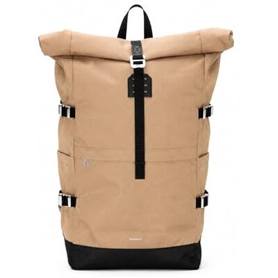 Sandqvist Icon Rolltop Ryggsäck 16”, 26 L, Beige, Datorryggsäck, 16-Tums Datorfack. Vattenavvisande Och Återvunna Material. Unisex, Dam Och Herr Sandqvist Icon Rolltop Ryggsäck 16”, 26 L, Beige, Datorryggsäck, 16-Tums Datorfack. Vattenavvisande Och Återvunna Material. Unisex, Dam Och Herr