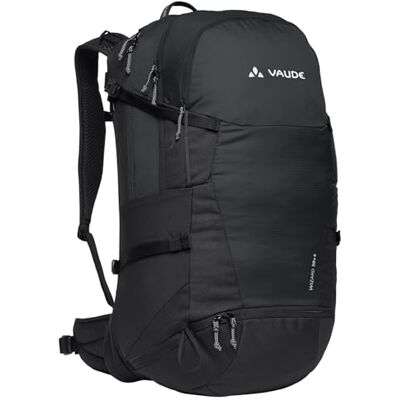 VAUDE Wizard 30 + 4 ryggsäck, svart – 30+4L Volym, Justerbart Ryggsystem, Återvunnet Material VAUDE Wizard 30 + 4 ryggsäck, svart – 30+4L Volym, Justerbart Ryggsystem, Återvunnet Material