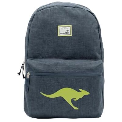 KangaROOS K-Classic ryggsäck, K blå/lime, Mittelgroße, Klassisk KangaROOS K-Classic ryggsäck, K blå/lime, Mittelgroße, Klassisk
