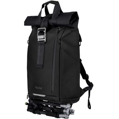 Rollei Kameraryggsäck, Ocean Rolltop stor kamera ryggsäckar vattentät kameraryggsäck med laptopfack för DSLR 20L kameror svart Rolltop Foto-Ryggsäck-Väska Rollei Kameraryggsäck, Ocean Rolltop stor kamera ryggsäckar vattentät kameraryggsäck med laptopfack för DSLR 20L kameror svart Rolltop Foto-Ryggsäck-Väska
