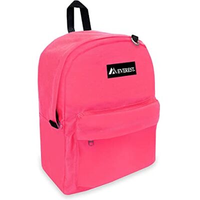 Everest bagage klassisk ryggsäck, Rosa (Hot Pink), En storlek, Klassisk ryggsäck Everest bagage klassisk ryggsäck, Rosa (Hot Pink), En storlek, Klassisk ryggsäck