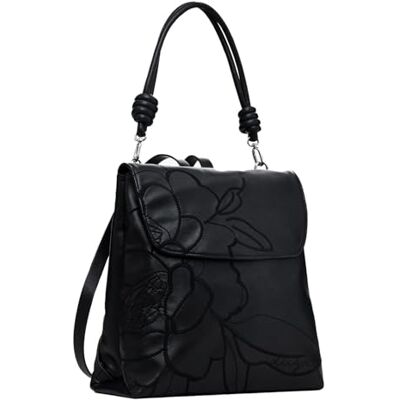 Desigual kvinnors tillbehör PU ryggsäck mini, svart, Einheitsgröße Desigual kvinnors tillbehör PU ryggsäck mini, svart, Einheitsgröße