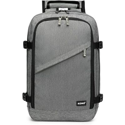 Kono Ryanair kabinväskor undersäte resa handbagage laptop ryggsäck, Grå, 45x33x20, Klassisk Kono Ryanair kabinväskor undersäte resa handbagage laptop ryggsäck, Grå, 45x33x20, Klassisk