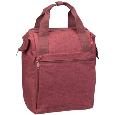 reisenthel Allrounder R Twist Maroon – ryggsäck och bärväska i ett – med flik för reserulleys reisenthel Allrounder R Twist Maroon – ryggsäck och bärväska i ett – med flik för reserulleys