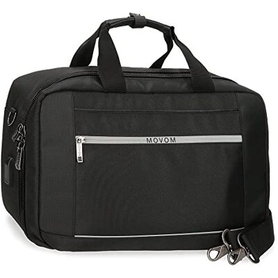 MOVOM Trimmed ryggsäck för bärbar dator med USB-utgång 13, svart, reseryggsäck MOVOM Trimmed ryggsäck för bärbar dator med USB-utgång 13, svart, reseryggsäck