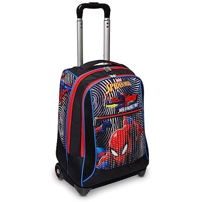 Seven Big Trolley School SPIDER-MAN THE GREATEST HERO, Multifärg, 2-i-1, dubbel användning, med axelband för ryggsäck, ryggsäckar och vagn, skola och fritid, barn och tonåringar, Flerfärgad, Taglia Seven Big Trolley School SPIDER-MAN THE GREATEST HERO, Multifärg, 2-i-1, dubbel användning, med axelband för ryggsäck, ryggsäckar och vagn, skola och fritid, barn och tonåringar, Flerfärgad, Taglia
