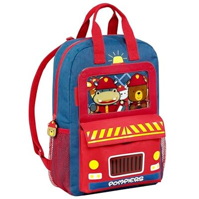 Viquel Mini brandman barnryggsäck 1 fack blå och röd dagis ryggsäck Viquel Mini brandman barnryggsäck 1 fack blå och röd dagis ryggsäck