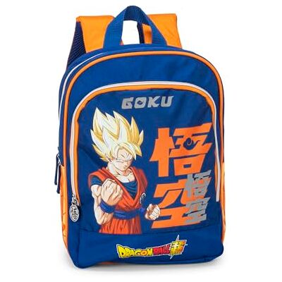 Franco Cosimo Panini DRAGON BALL SUPER Officiell miniryggsäck, Dragon Ball med huvudfack och framficka med dragkedja, axelrem, justerbar och vadderad, vadderad rygg och botten, 23 x 30 H x 10 cm, Blå/Orange, 23 x 30H x 10 Franco Cosimo Panini DRAGON BALL SUPER Officiell miniryggsäck, Dragon Ball med huvudfack och framficka med dragkedja, axelrem, justerbar och vadderad, vadderad rygg och botten, 23 x 30 H x 10 cm, Blå/Orange, 23 x 30H x 10