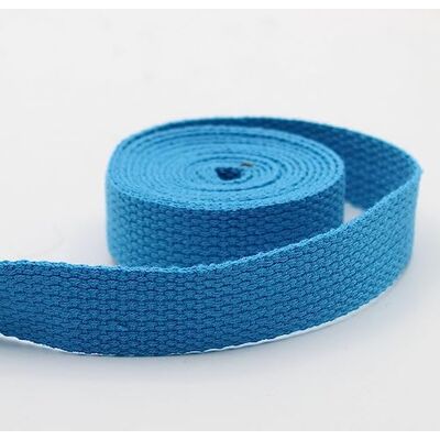 ACCESSOIRES LEDUC Leduc 3 meter rem bomull bagage handtag väska bälte axelrem sele ryggsäck lädervaror hög kvalitet himmelsblå (35) 2,5 cm ACCESSOIRES LEDUC Leduc 3 meter rem bomull bagage handtag väska bälte axelrem sele ryggsäck lädervaror hög kvalitet himmelsblå (35) 2,5 cm