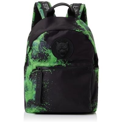 PLEIN SPORT Ryggsäck Boston Nylon, Handväska Unisex Vuxen, Grön, grön PLEIN SPORT Ryggsäck Boston Nylon, Handväska Unisex Vuxen, Grön, grön