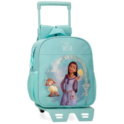 Disney Joumma Wish Dreamer förskoleryggsäck med blå vagn 23 x 25 x 10 cm polyester 5,25 l, Blå, Talla única, Förskola ryggsäck med vagn Disney Joumma Wish Dreamer förskoleryggsäck med blå vagn 23 x 25 x 10 cm polyester 5,25 l, Blå, Talla única, Förskola ryggsäck med vagn