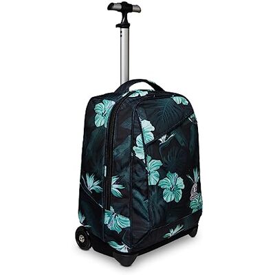 Invicta FANTASY Trolley School HIBISCUS, Ljusgrå 2-i-1 användning med axelremmar för ryggsäck PC-ficka Förstärkt botten Skolryggsäck, resevagn och kontor, Flerfärgad, Taglia unica, Modern Invicta FANTASY Trolley School HIBISCUS, Ljusgrå 2-i-1 användning med axelremmar för ryggsäck PC-ficka Förstärkt botten Skolryggsäck, resevagn och kontor, Flerfärgad, Taglia unica, Modern