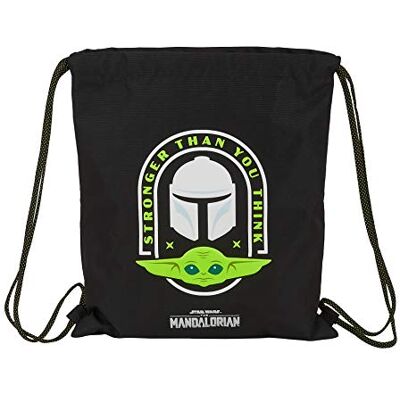 safta Mandalorian, Svart/Fluorgrön, Talla única, ryggsäck safta Mandalorian, Svart/Fluorgrön, Talla única, ryggsäck