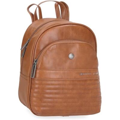 Pepe Jeans Biker Laptop ryggsäck, tillverkad av polyester med detaljer i konstläder, breda ergonomiska och vadderade remmar som passar perfekt på baksidan, från Joumma Bags, Brun, Mochila 35, Ryggsäck Pepe Jeans Biker Laptop ryggsäck, tillverkad av polyester med detaljer i konstläder, breda ergonomiska och vadderade remmar som passar perfekt på baksidan, från Joumma Bags, Brun, Mochila 35, Ryggsäck