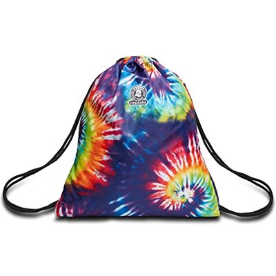Invicta EASY PACK TIE&DYE FANTASY Drawstring Backpack, Gym Sack pack, for Teen, Girls&Boys, Large Capacity, For School, Sport, Free Time, Italian Design, Invicta EASY PACK TIE&DYE FANTASY Drawstring Backpack, Gym Sack pack, for Teen, Girls&Boys, Large Capacity, For School, Sport, Free Time, Italian Design,