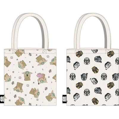 CERDÁ LIFE'S LITTLE MOMENTS Star Wars vändbar tygväska med stormtroopers och galaktiska skepp miljövänlig återanvändbar väska, unisex ryggsäck för barn, flerfärgad, standard CERDÁ LIFE'S LITTLE MOMENTS Star Wars vändbar tygväska med stormtroopers och galaktiska skepp miljövänlig återanvändbar väska, unisex ryggsäck för barn, flerfärgad, standard