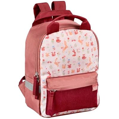 QUO VADIS Förskola ryggsäck Animascot flerfärgad 27 x 20 x 11 cm canvas (polyester) 1 fack med remmar och handtag, Material: Polyester, Mini, Ryggsäck för barn QUO VADIS Förskola ryggsäck Animascot flerfärgad 27 x 20 x 11 cm canvas (polyester) 1 fack med remmar och handtag, Material: Polyester, Mini, Ryggsäck för barn