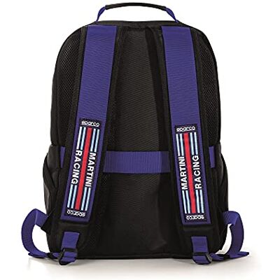 Sparco 016440MRAZ, Martini-R Svart/Blå Scen Ryggsäck Unisex Vuxen, 42/50 EU, Svart Blå Sparco 016440MRAZ, Martini-R Svart/Blå Scen Ryggsäck Unisex Vuxen, 42/50 EU, Svart Blå
