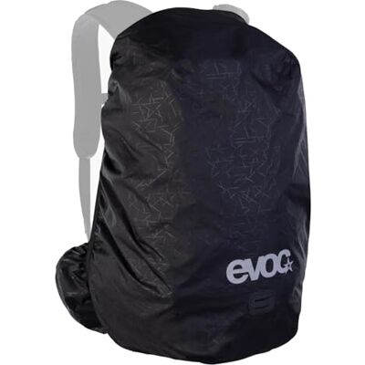 EVOC RAINCOVER SLEEVE PRO, vattentätt ryggsäcksskydd (ryggsäcksöverdrag med reflekterande logotryck, flexibel storleksjustering, regnskydd för ryggsäckar på 10–30 liter, storlek L/XL), svart EVOC RAINCOVER SLEEVE PRO, vattentätt ryggsäcksskydd (ryggsäcksöverdrag med reflekterande logotryck, flexibel storleksjustering, regnskydd för ryggsäckar på 10–30 liter, storlek L/XL), svart